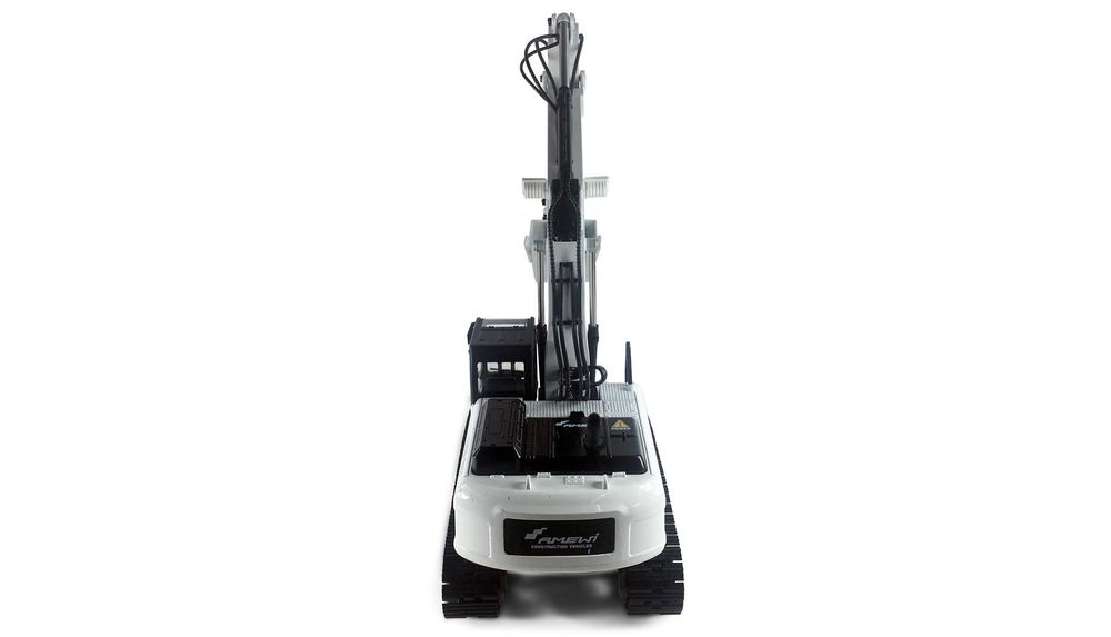 Huina 1580 V4 - RC Escavadora versão 4 em Metal - Branco