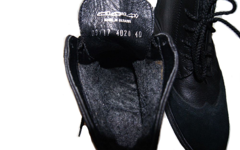 Ботинки женские осенние кожаные чёрные размер 40 Ботинки тёплые