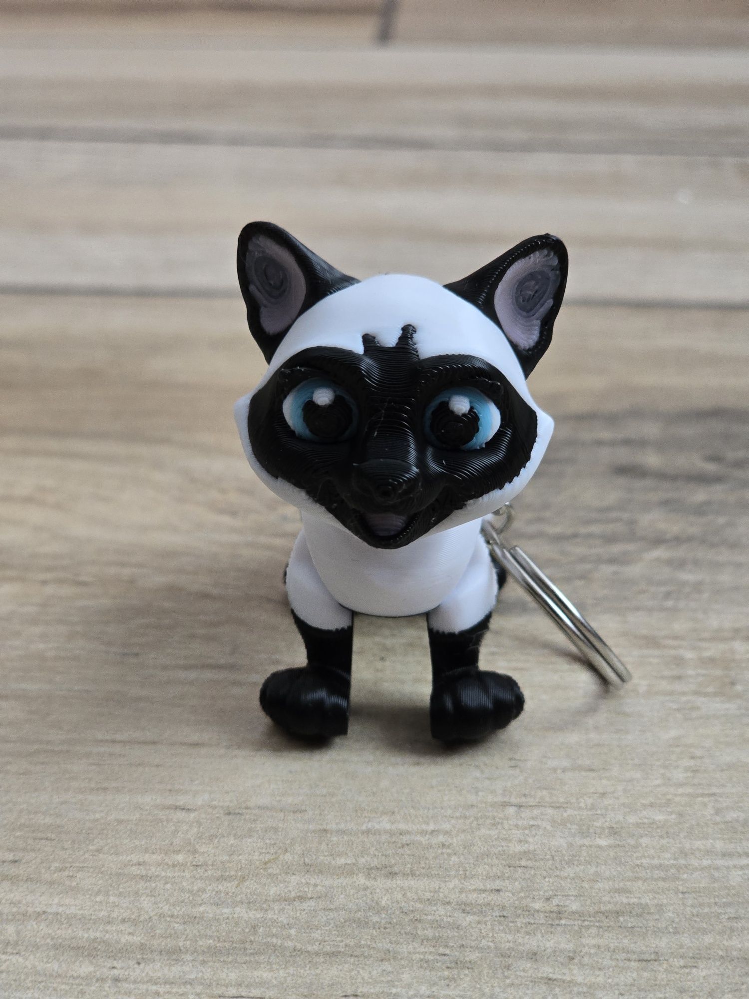 Breloczek Syjamski kot 3d - Brelok Druk3d fidget Keychain mixGadzet