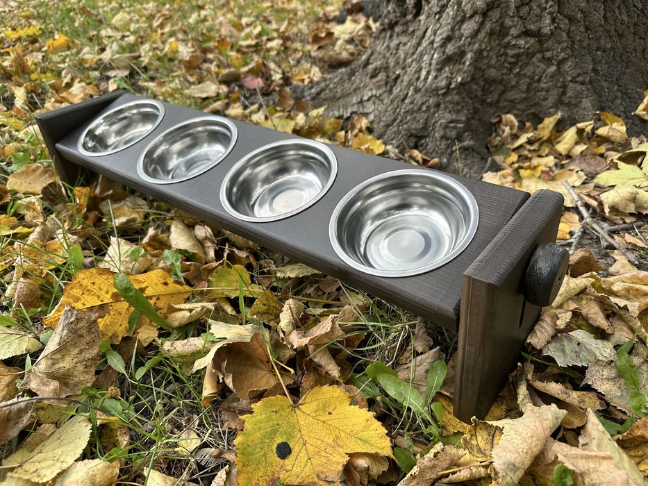 Миска для котів і собачок Годівниця з регульованою висотою і нахилом
