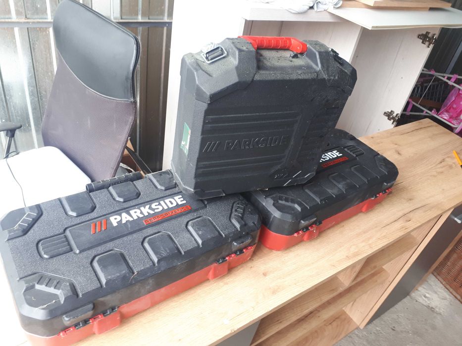 Skrzynki na narzedzia parkside nowe