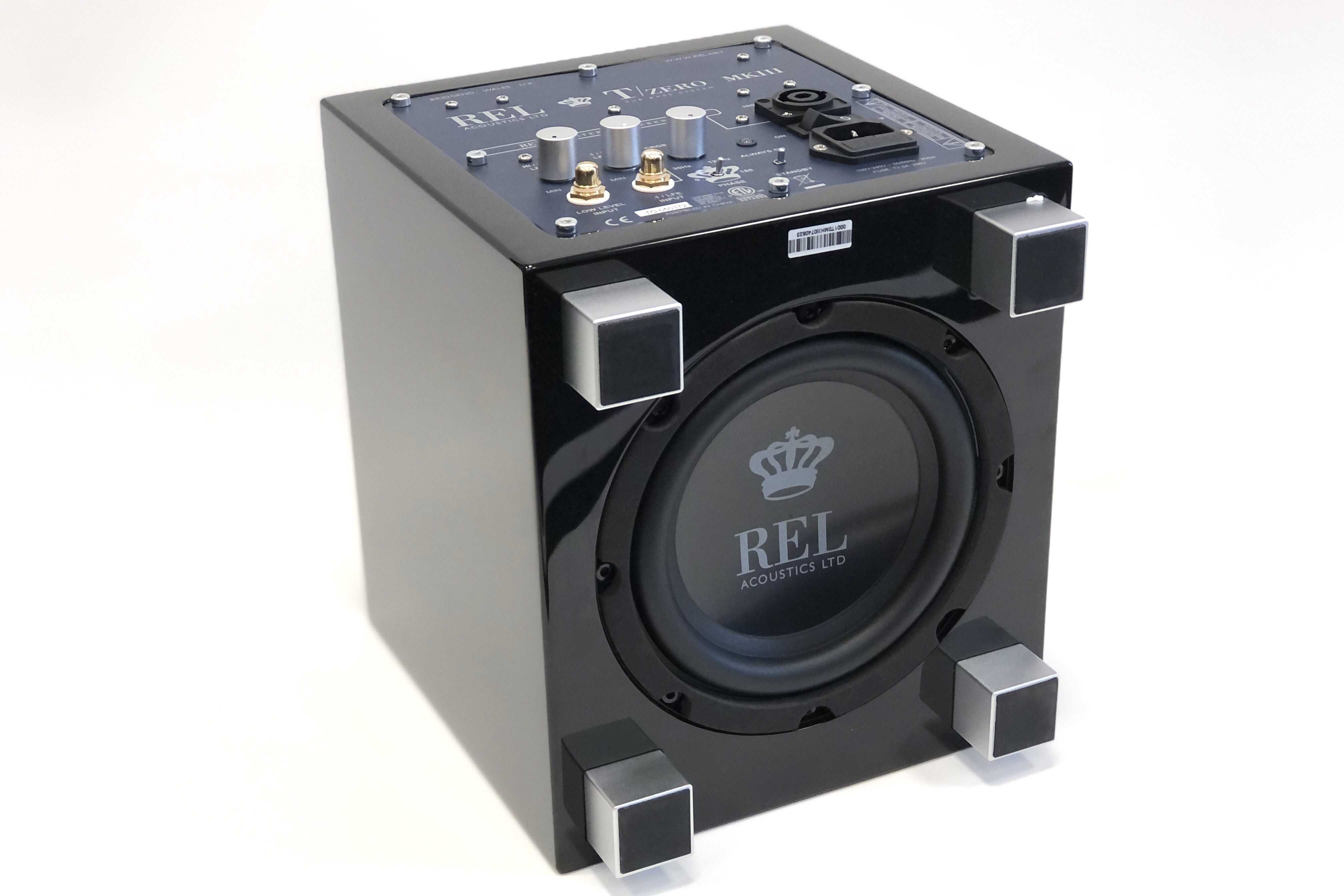 REL T Zero MkIII Piano Black subwoofer aktywny 100W RMS klasy HiFi