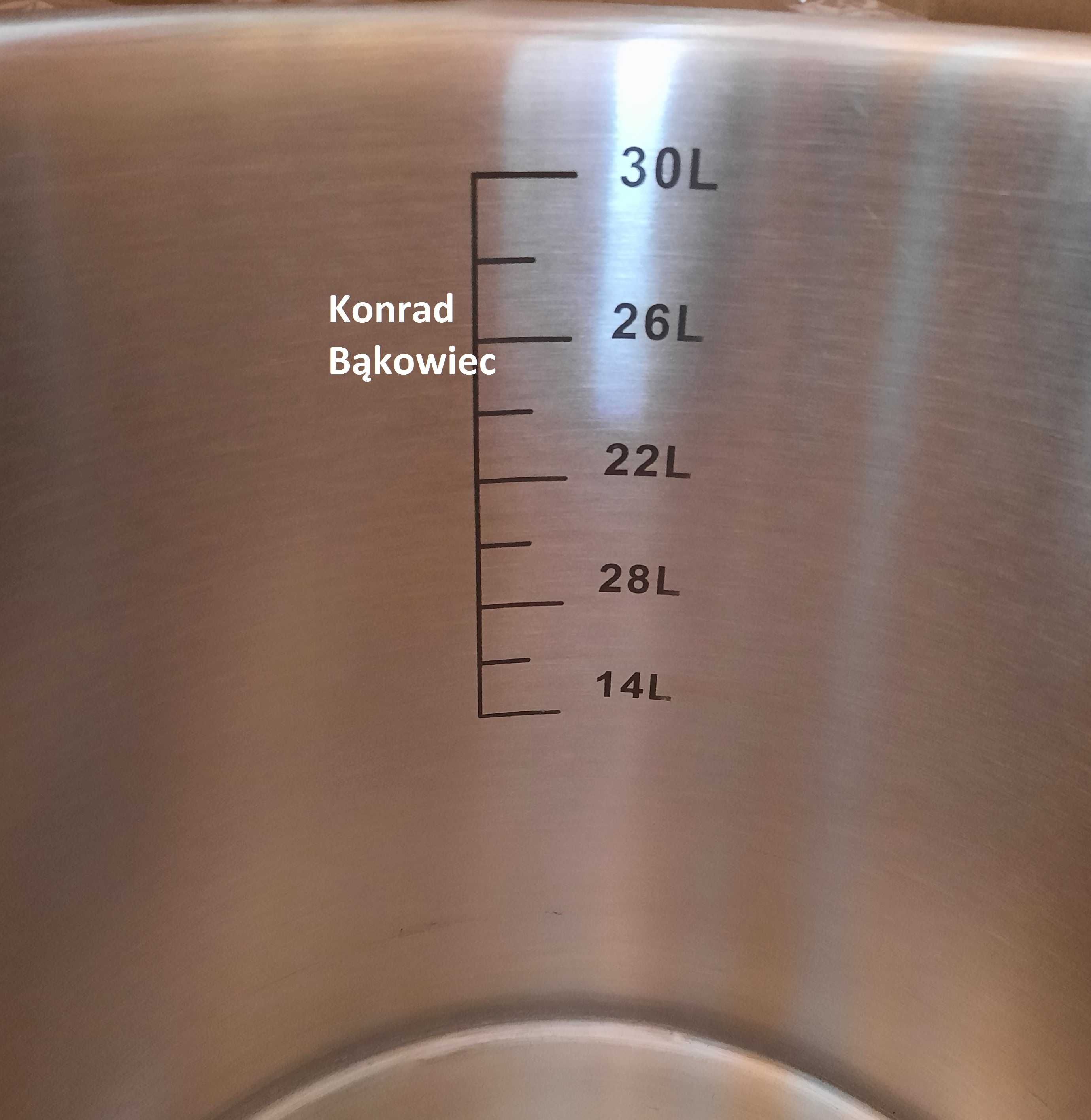 Wysoki WĄSKI Garnek 35L litrów na Gaz, INDUKCJĘ.. ze Stali NIERDZEWNEJ