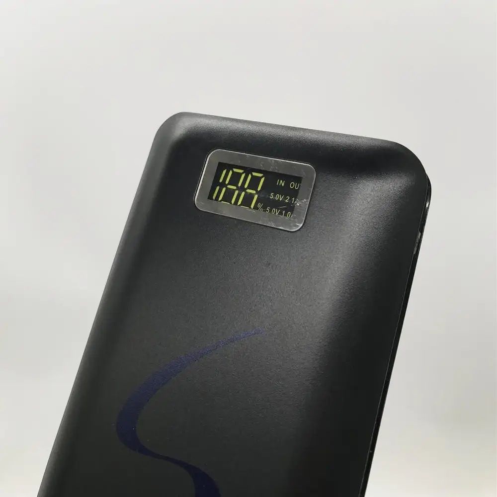 Power Bank 30000 mAh с LCD дисплеем, UKC, Черный / Портативное зарядно