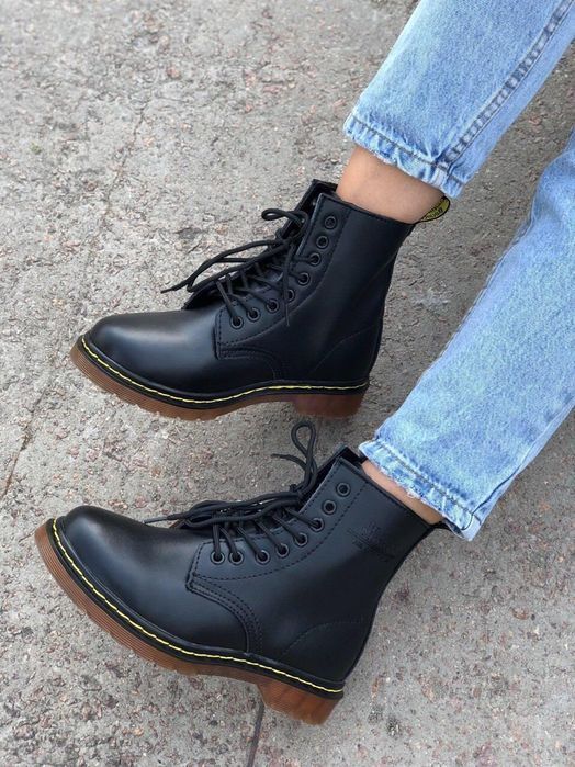 Ботинки женские Dr. Martens 1460 Black 11822006 Доктор Мартенс (МЕХ)
