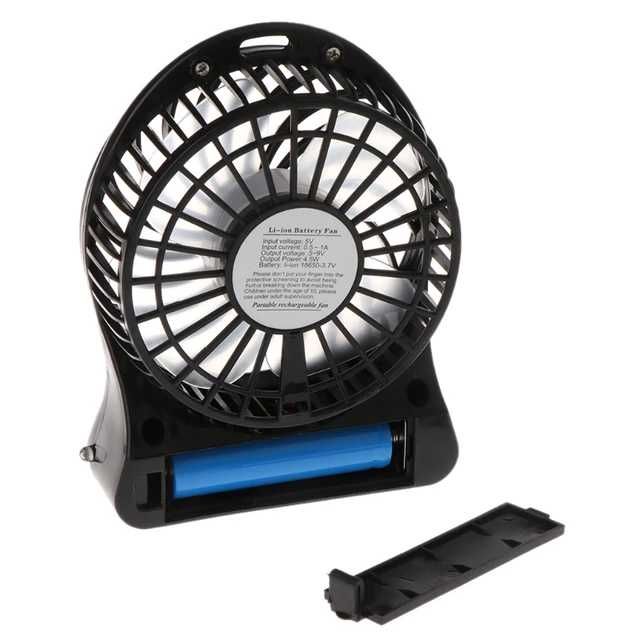 Вентилятор USB мини с аккумулятором Portable Mini Fan настольный