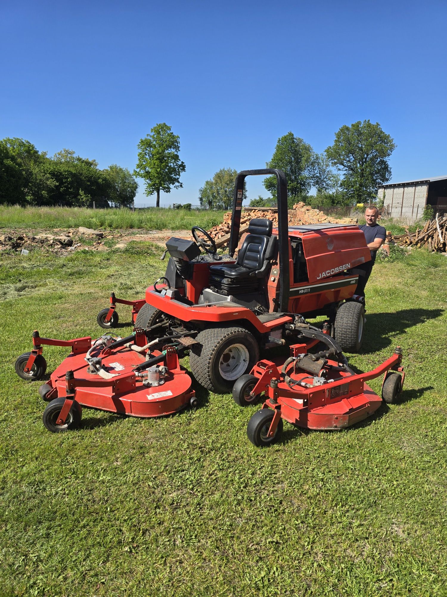 Traktorek kosiarka 3.6m Jacobsen 4x4 2.2kubota 50km 850mth