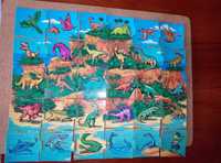 Карта предки тварин, розмальовка та карта Динозаврів
