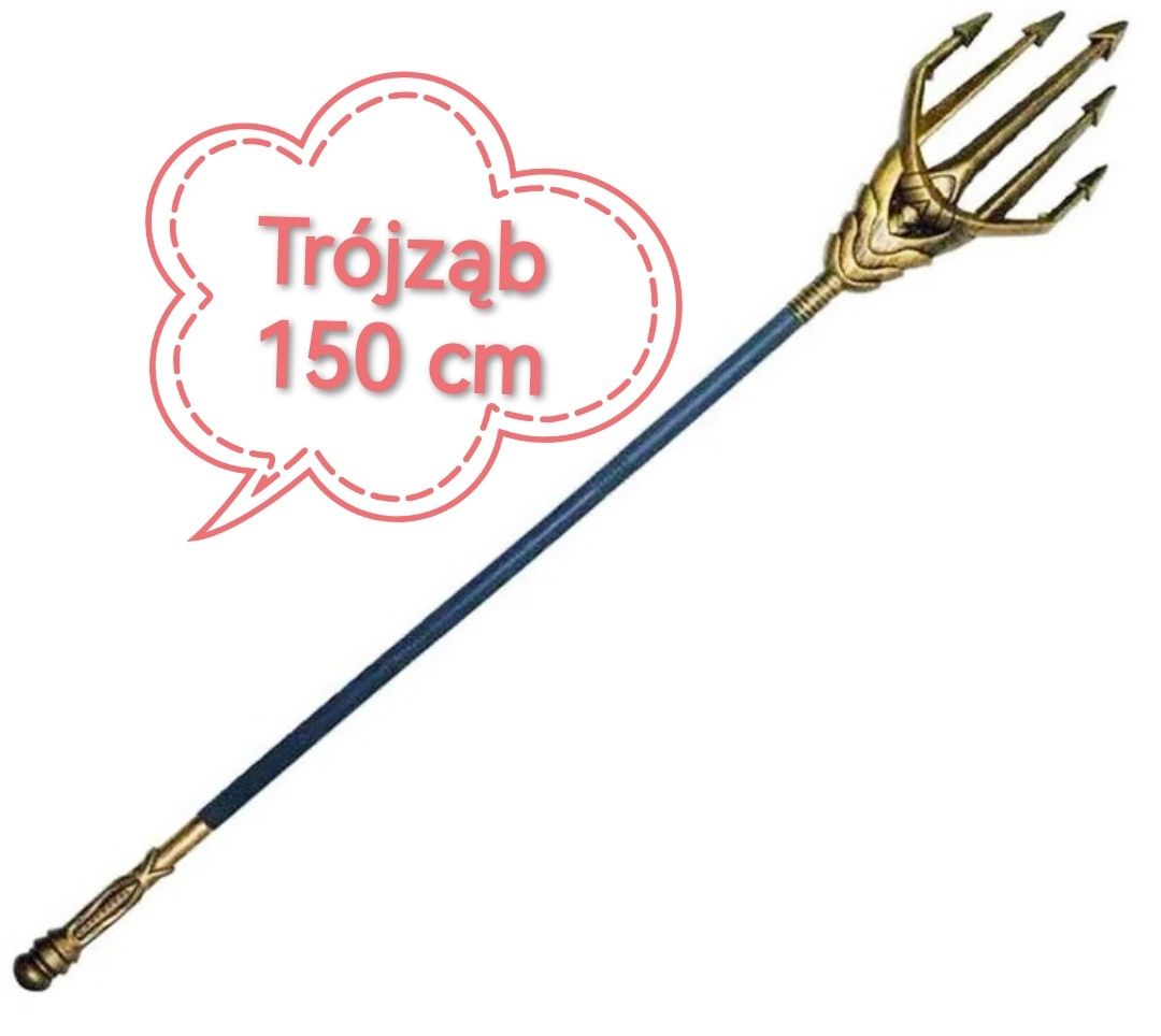 Trójząb Neptun 150 cm kostium Thor Młot Mjolnir Posejdon 24h z Polsk