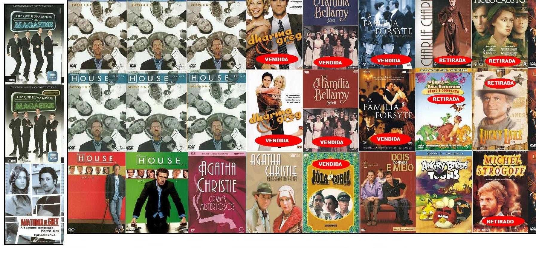 Varias series originais Alterações