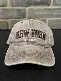 Nowa kawowym czapka z daszkiem New York bawełniana unisex vintage