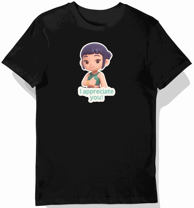 Koszulka dziecięca czarna City Quest: postać, i appreciate you! 140