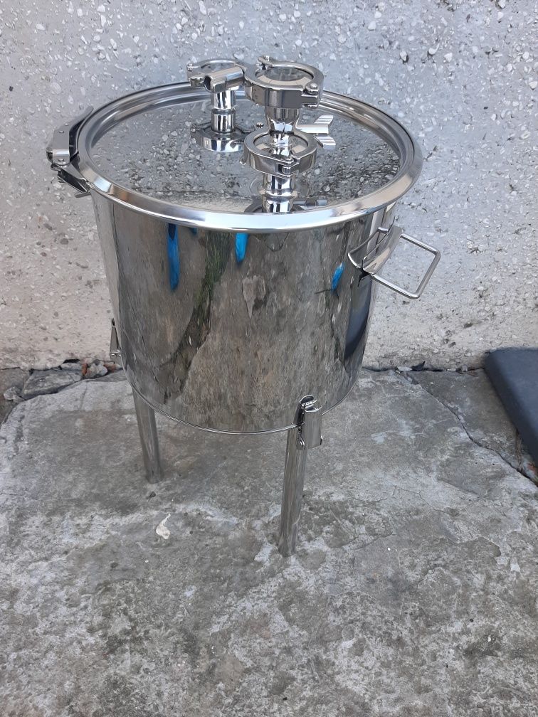 Zbiornik stalowy 20 l, stal kwasoodporna