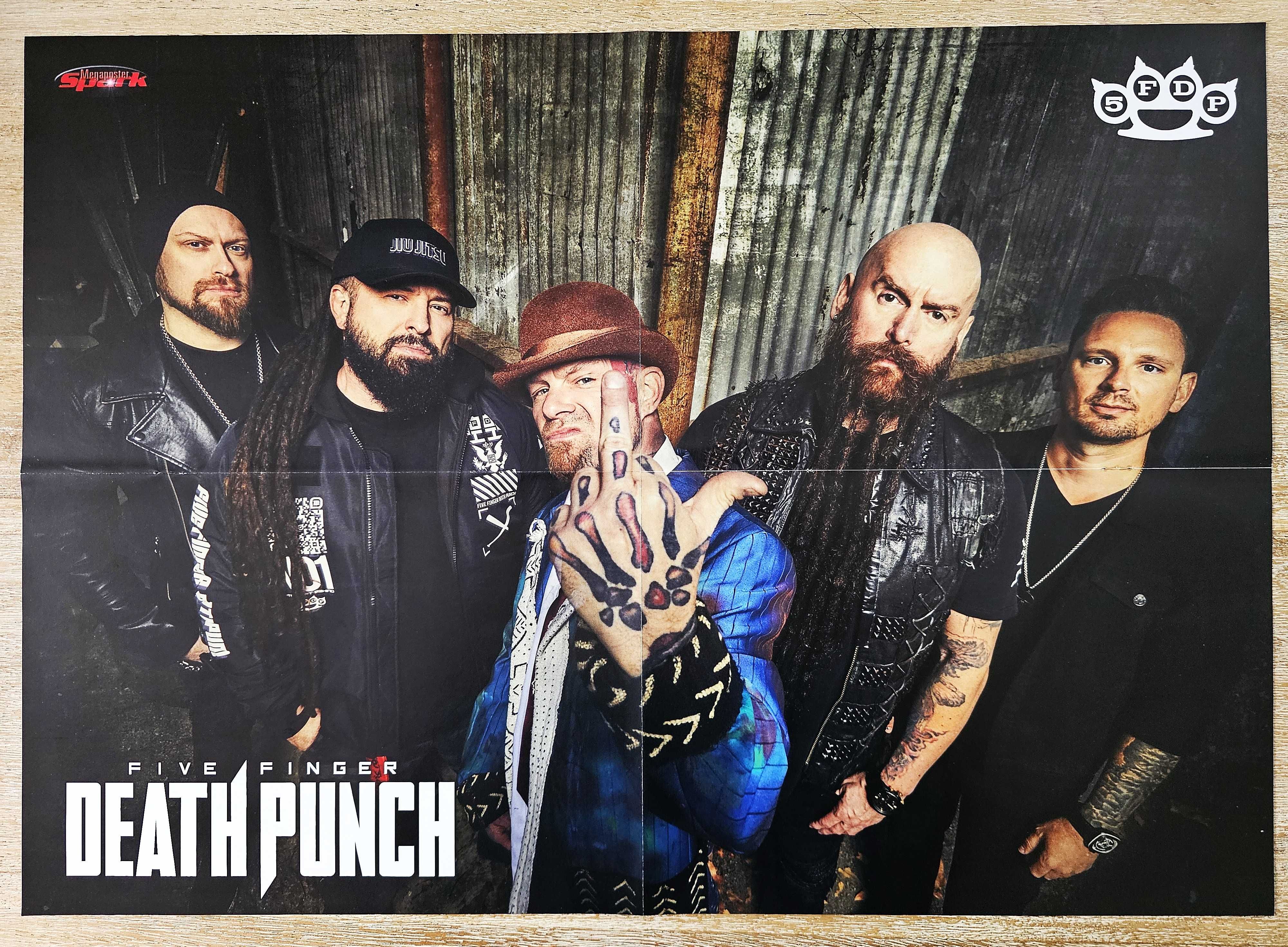 Five Finger Death Punch - Duży plakat z 2024 r. - Format A2 - NOWY!