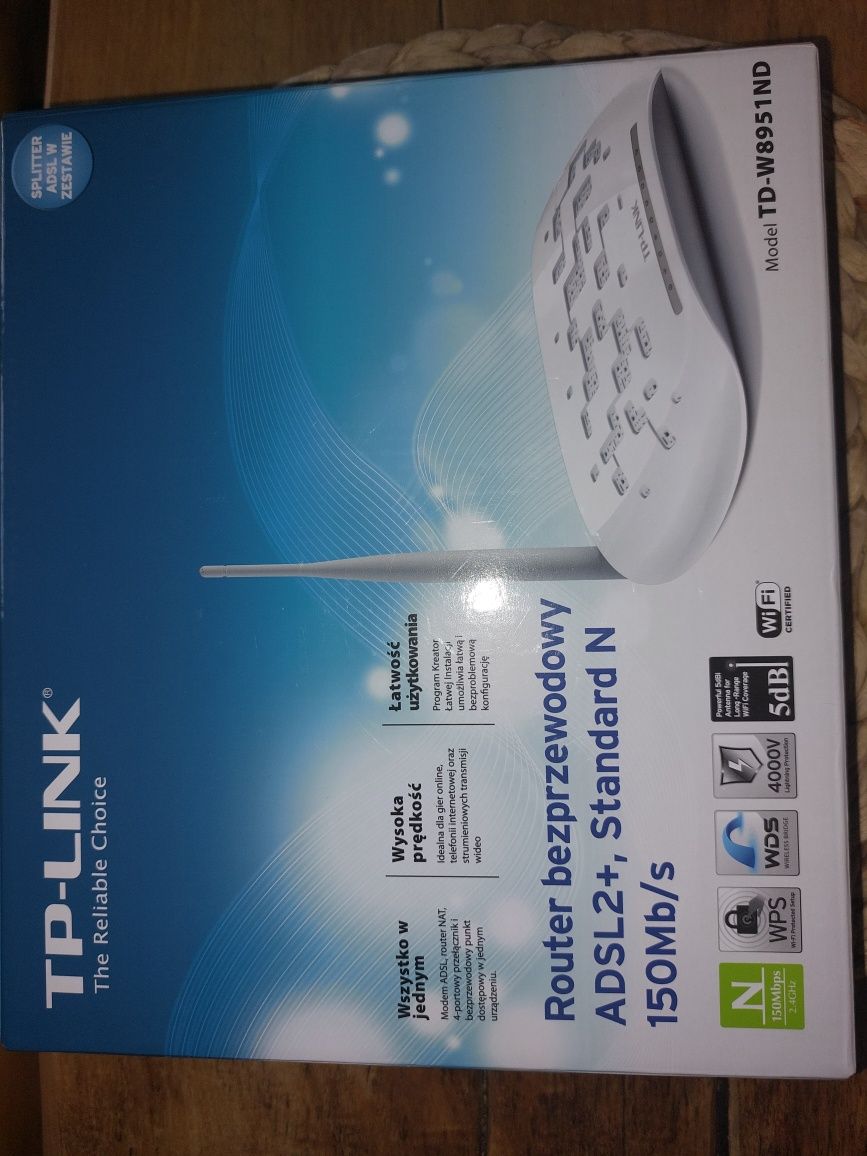 Router bezprzewodowy TP-LINK ADSL2