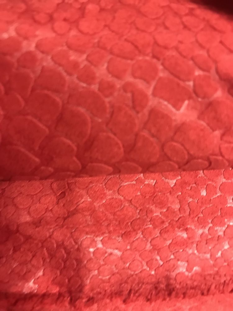 Ekoskórka wzór węża kolor czerwony