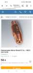 Наконечник Abicor Binzel E-Cu — M8 D 0,8/10/30
