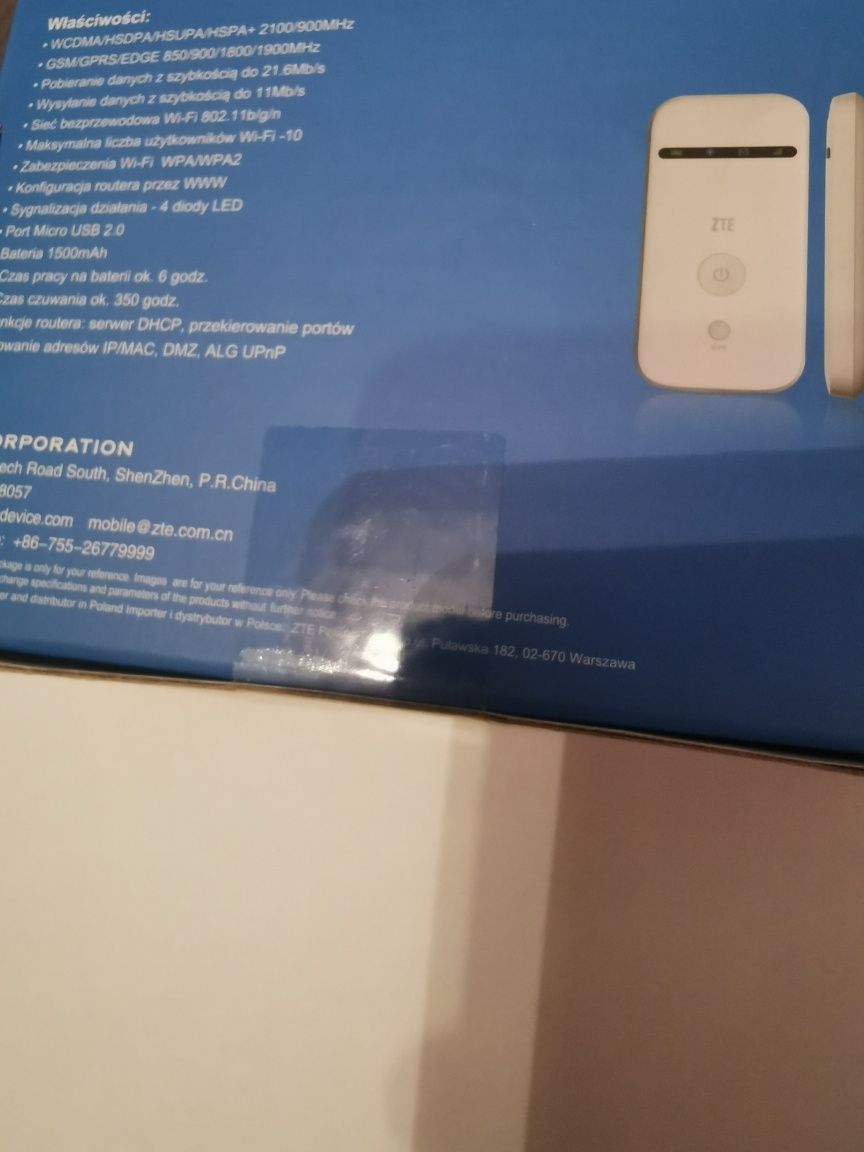 Nowy Router ZTE MF65M