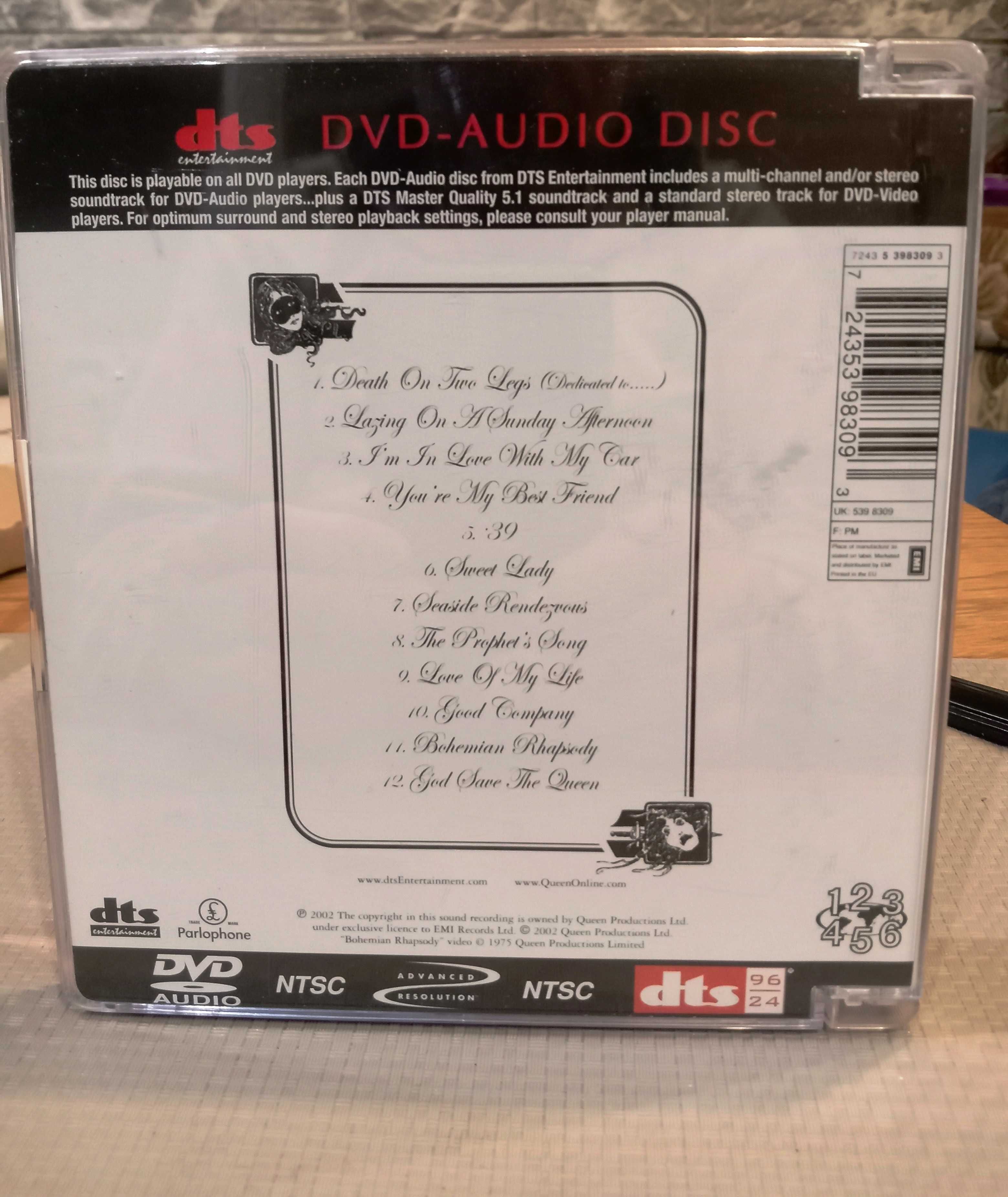 DVD-AUDO DISC Queen A Night At The Opera