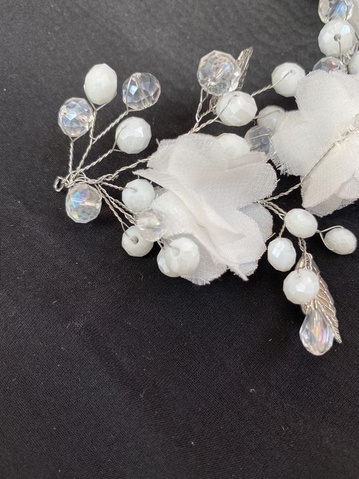 Набор серьги+заколка для волос для невесты (фотосесии)