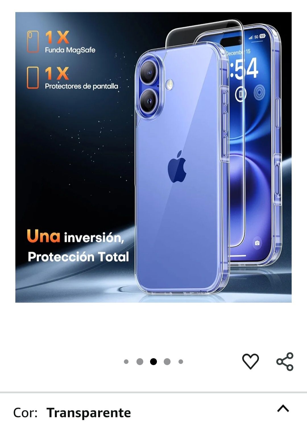 Capa em cilicone para iphone 16 NOVA