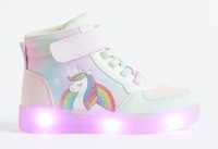 Unicorn, jednorożec, buty świecące podeszwa led, diody NOWE 24