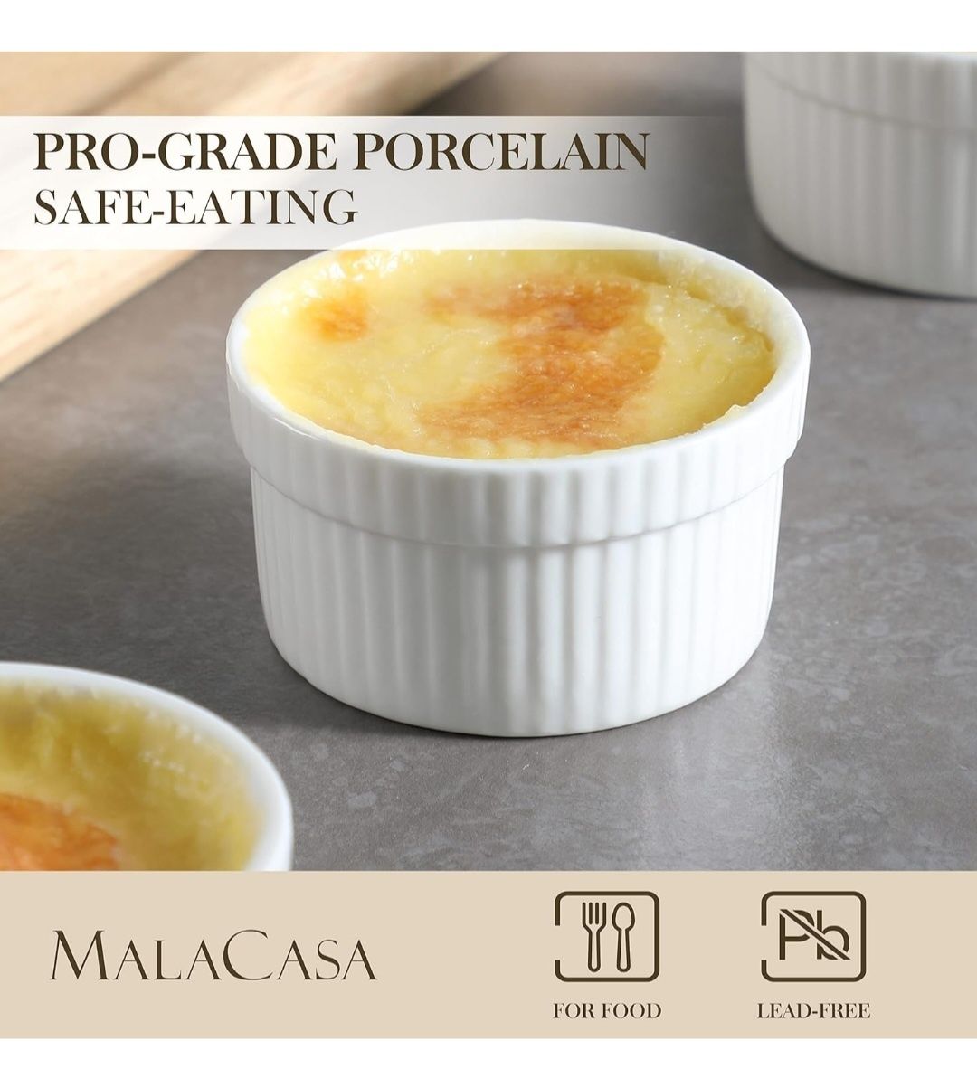Malacasa, seria ramekin.Dish, 24-częściowy zestaw form