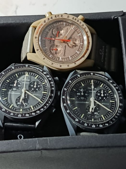 3 Omegas Swatch originais