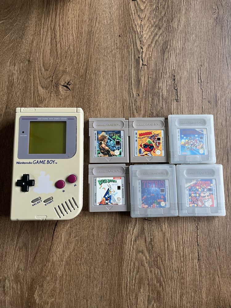 Nintendo Gameboy 1989r. + 6 gier