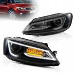 Reflektor Lampa Diody Led Soczewka H7 Audi-look VW Jetta VI 5c 6 2010-2018