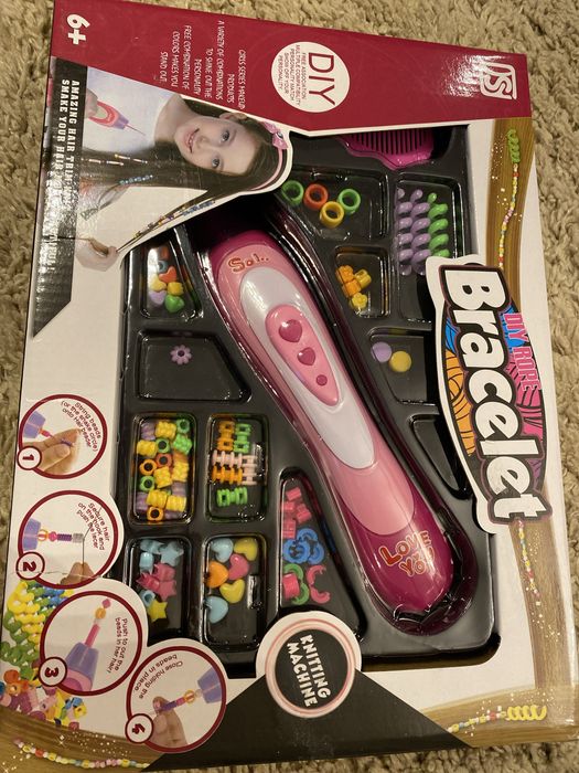 Jogo brinquedo missangas cabelo crianças