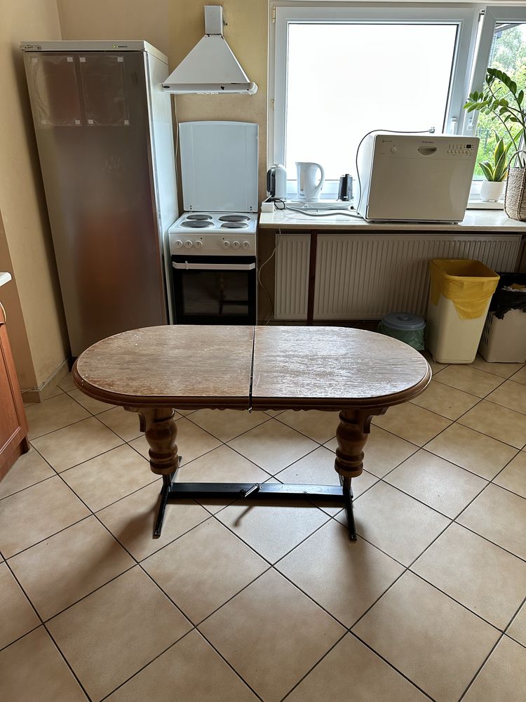 Oddam za darmo stół owalny rozkładany Poznań Dębiec