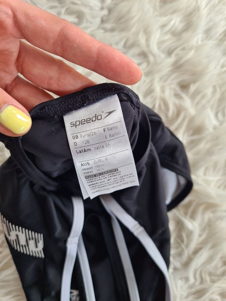 Speedo 128 8 lat strój kąpielowy jednoczęściowy kostium pływacki dla d