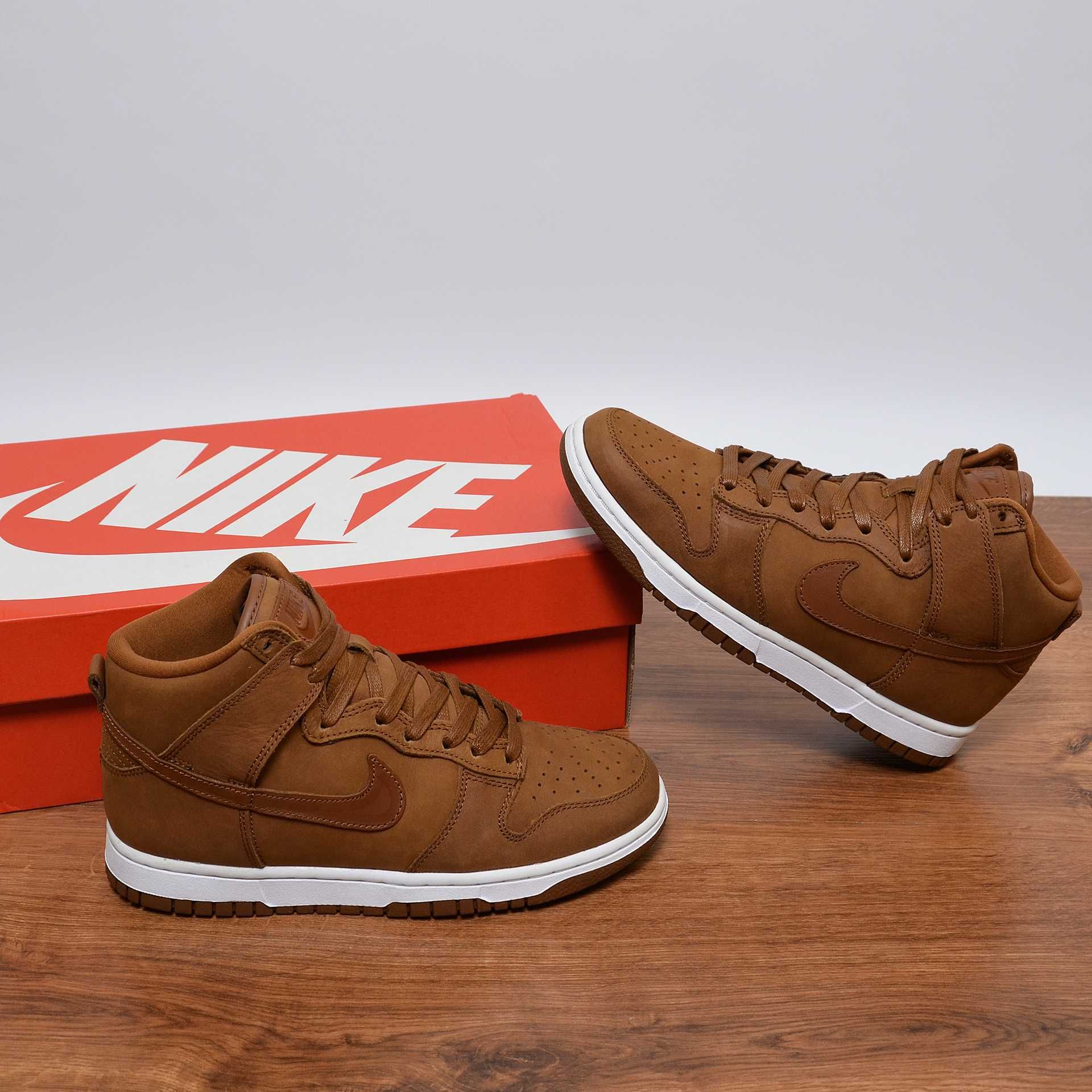 Nike Dunk High Premium Brown кроссовки оригинал 38.5 / 24.5см