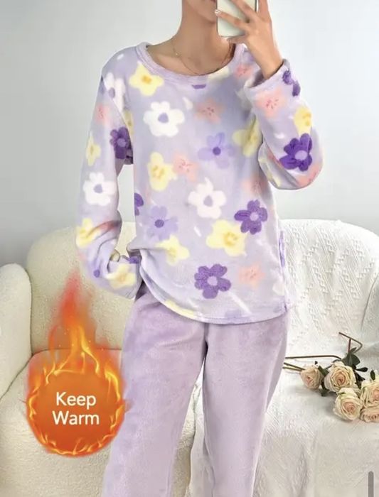 Новая теплая пижама размер М/Л