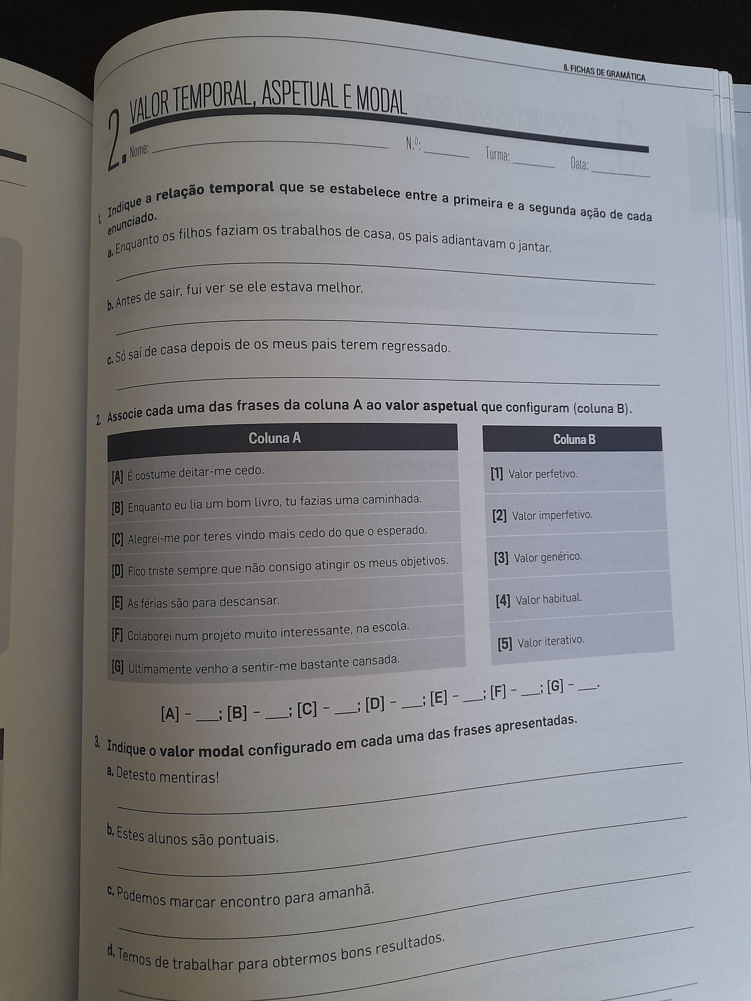 Conjunto 5 guias de estudo Português 11° e 12° anos