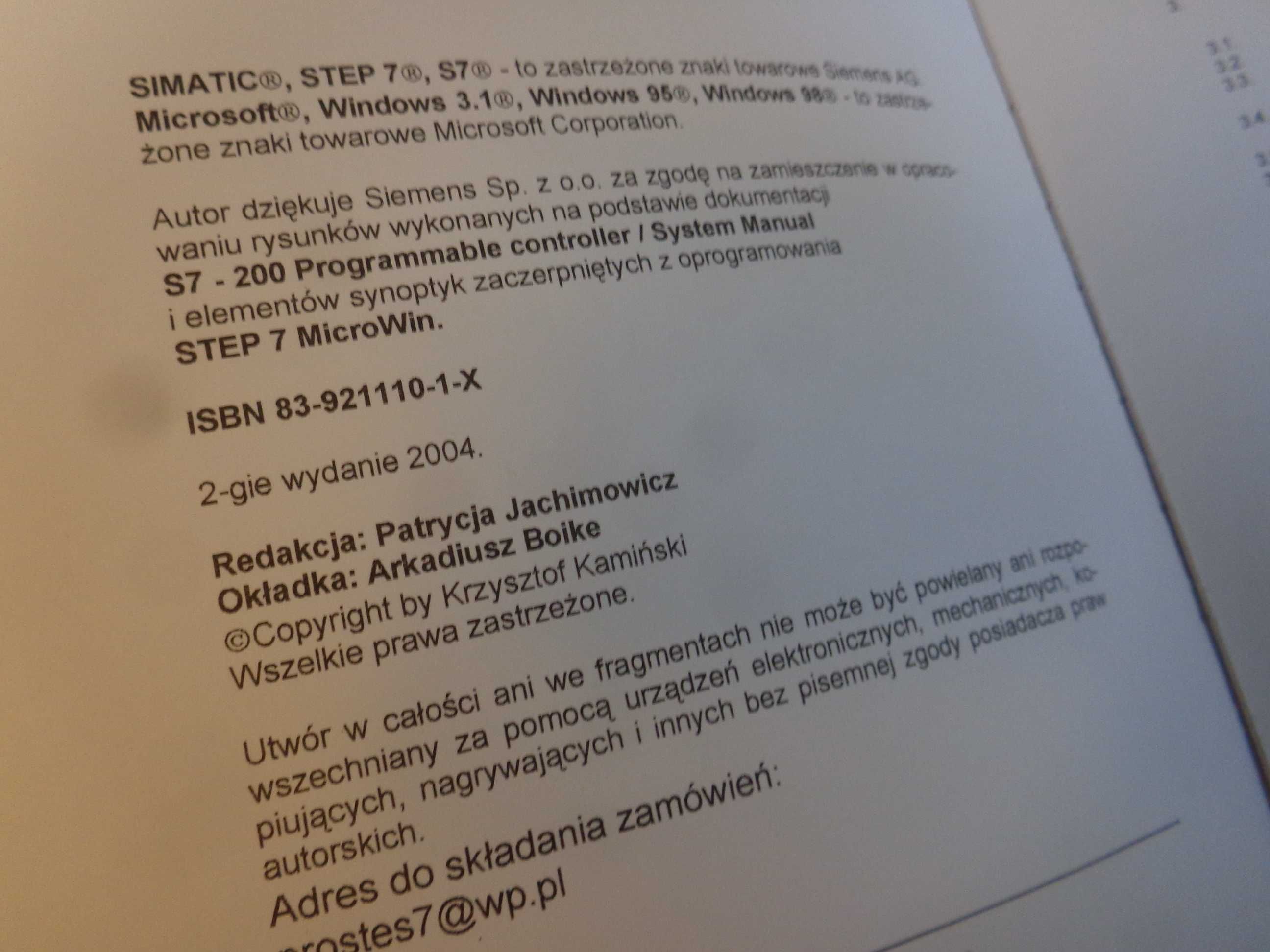 Programowanie w STEP 7 MICROWIN Krzysztof Kamiński
