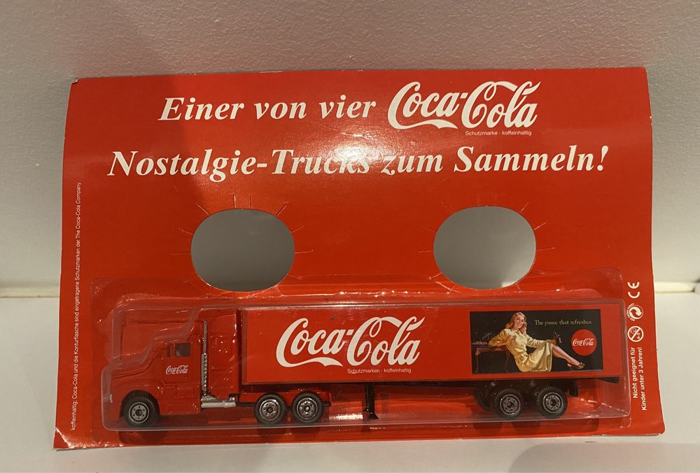Ciężarówka Coca cola edycja nostalgia 3szt