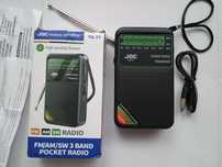 Radio małe JOC TG77 Kieszonkowe Akumulatorowe FM AM SW JACK USB-C