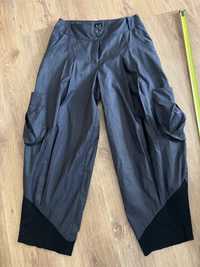 Spodnie bojówki mega szerokie w udach w pasie 90 cm