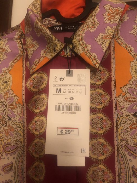 ZARA Camisa fluida da colecção verão 2022