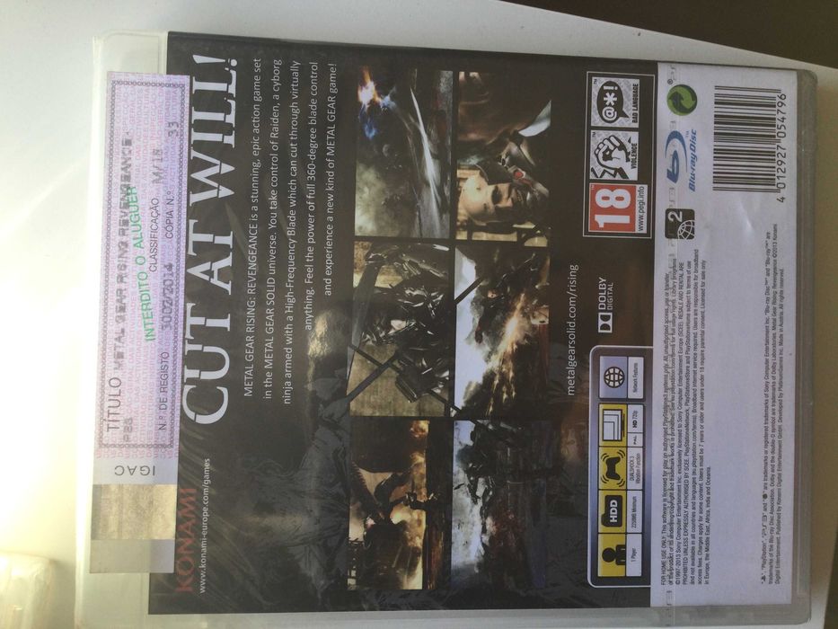 PS3- Metal Gear Rising: Revengeance (selado)