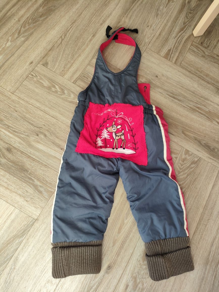 Spodnie na sanki, narty, rozm 92/98