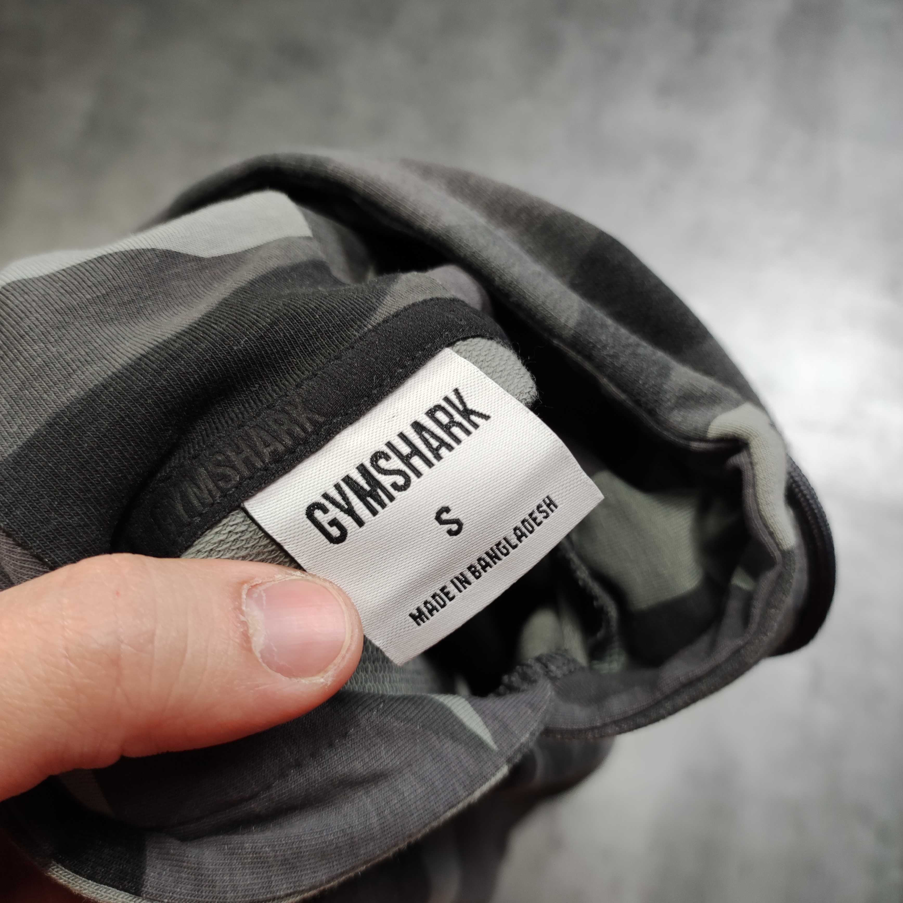 MĘSKA Bluza Sportowa z Kapturem Hoodie Moro Camo GymShark Siłownia