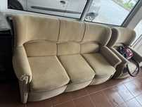 Sofá cama de 3 lugares + 2 sofas individuais