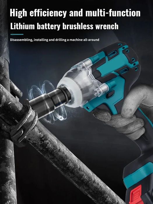 Бесщеточный ударный гайковерт- шуруповерт с высоким крутящим моментом