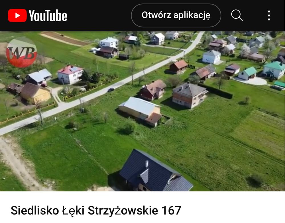 Sprzedam Siedlisko Łęki Strzyżowskie