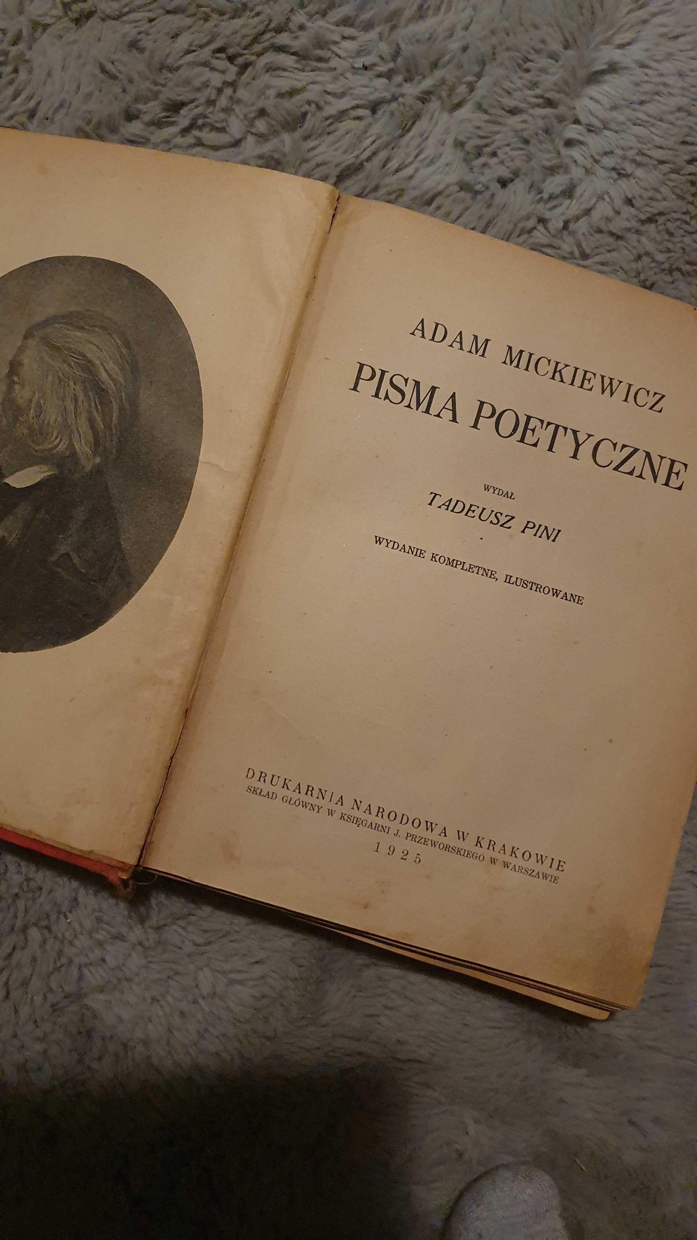 Adam Mickiewicz Pisma Poetyczne 1925