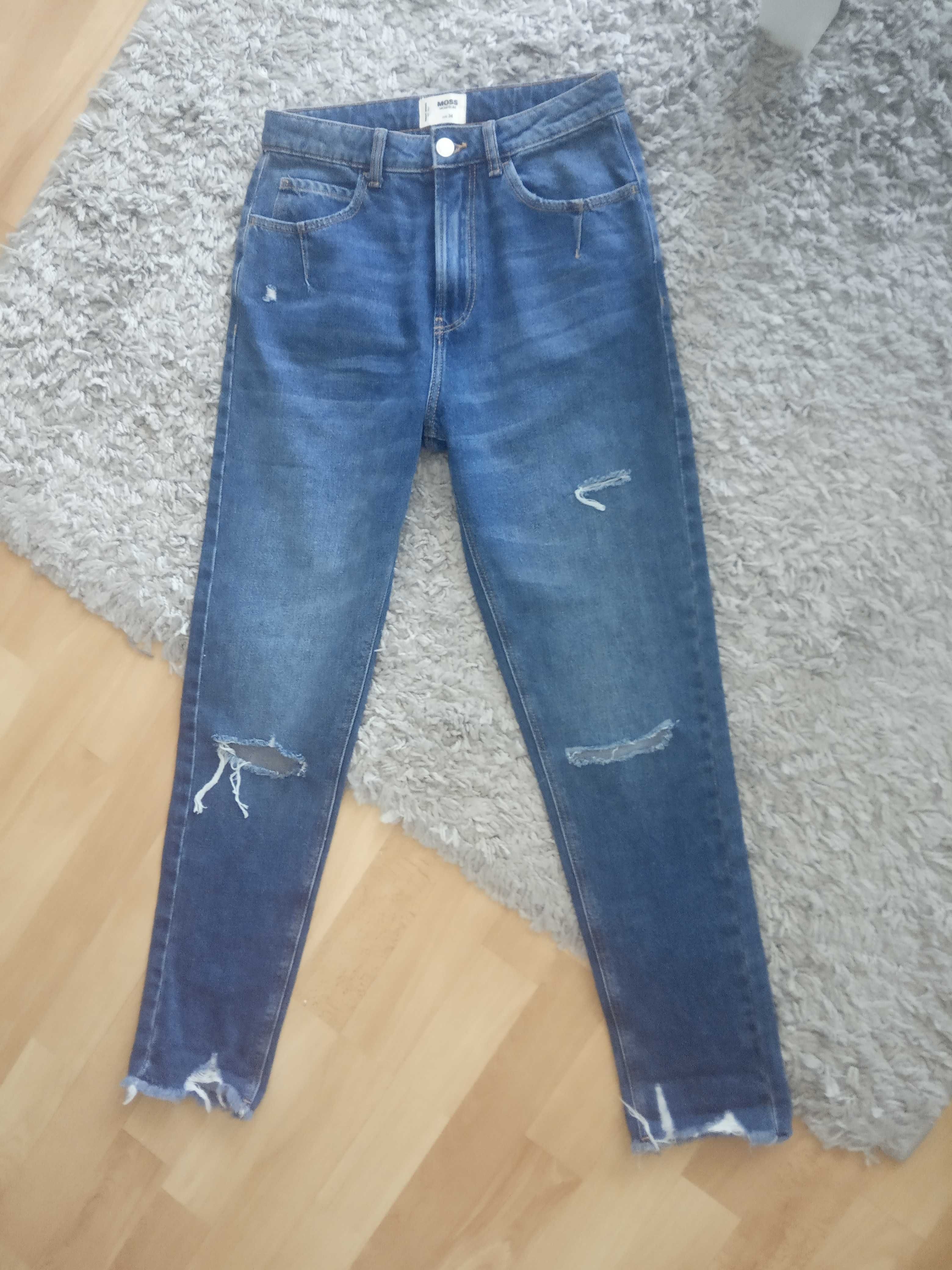 NOWE jeansy MOSS MOM Slim damskie