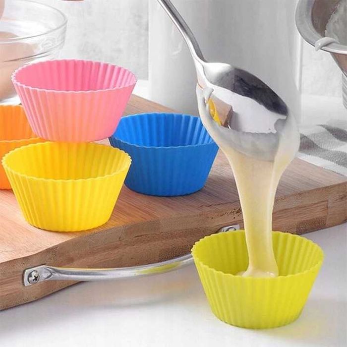 Silikonowe foremki do muffinek babeczek forma muffiny 12 szt #68